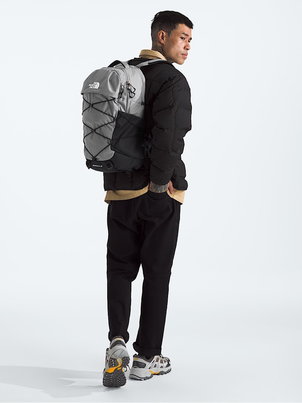 NWT The North Face 28L Borealis Backpack- Meld Grey Dark Heather/TNF Black